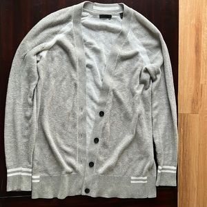 Gray ATM cardigan.